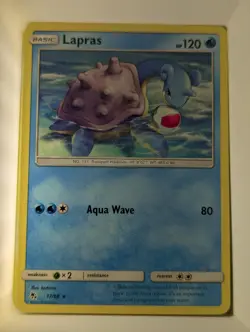 Lapras 17/68 Rare Hidden Fates Pokemon Near Mint - Image 1