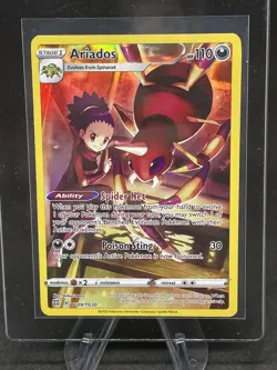 Pokemon TCG Ariados Sword & Shield: Brilliant Stars TG09/TG30 Holo Secret Rare - Image 1