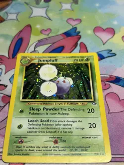 Pokemon Vintage Holo Rare Jumpluff 7/111 Neo Genesis WotC 2000 - Image 3