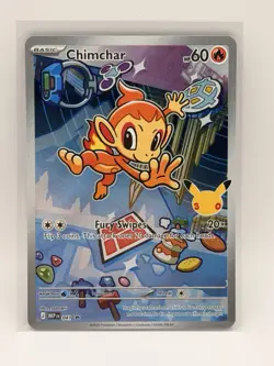 Chimchar 041 Black Star Promo Full Art First Partners 30 Anniversary Pokemon TCG - Image 1