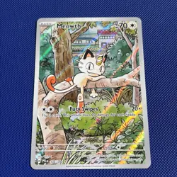 Pokemon Meowth Phantasmal Flames Illustration Rare 106/094 - Image 1