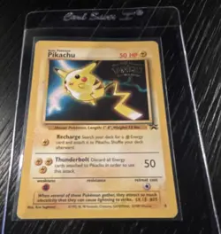 Pikachu Black Star Promo Rare 50 HP 4 1999 Pokemon TCG - Image 1