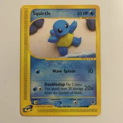 Pokemon Squirtle 131/165 Expedition Base Set Regular Common Basic 2002 LP/MP - Image 1