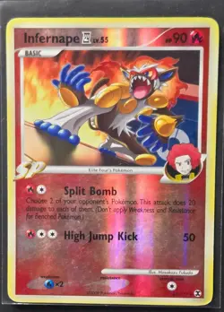 Infernape E4 43/111 Platinum Rising Rivals Reverse Holo Pokemon 2009 - Image 1
