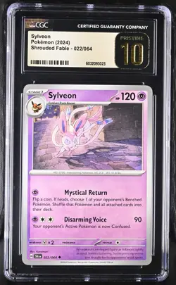 Pokemon Sylveon 022/064 Shrouded Fable - CGC 10 PRISTINE - Image 1