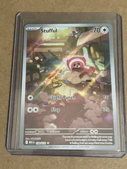 Pokemon Stufful 154/132 Me01 Mega Evolution Illustration Rare Holo 70HP Basic - Image 1