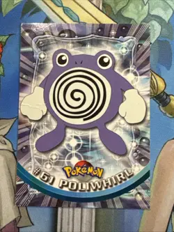 Poliwhirl #61 Topps Series 1 TV Animation Edition Black Label Pokemon TCG 1999 - Image 1