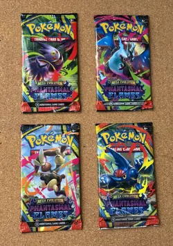 Pokemon Phantasmal Flames 4x Booster Packs - Full Art Collection Set - SEALED - Image 1