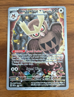 Pokemon Noctowl Scarlet & Violet Black Star Promo 141 - Image 1