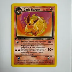 Pokemon TCG Dark Flareon 1st Edition Uncommon Team Rocket 35/82 - Image 1