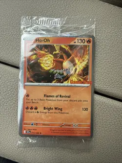 SEALED Chaos Rising Ho-Oh 010/086 Cosmo Holo GameStop Stamped Promo NM English - Image 1