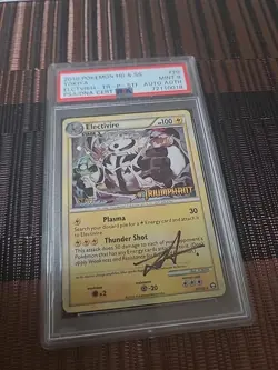 2010 Pokemon Electivire #20 Prerelease Holo Promo Staff Signed By Tokiya Psa 9 - Image 3