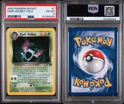 2000 POKEMON ROCKET #7 DARK GOLBAT-HOLO PSA 6 - Image 3