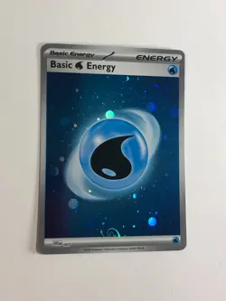 Pokemon TCG 151 HD Cosmos Holographic Water Energy w Mew Swirls Near Mint - Image 2