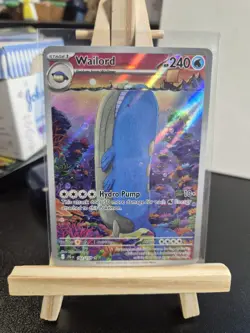 Pokemon Wailord Journey Together Illustration Rare Card 162/159 - Image 1