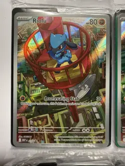x4 Sealed Pokemon Mega Evolution Riolu Promo Cards - Image 2