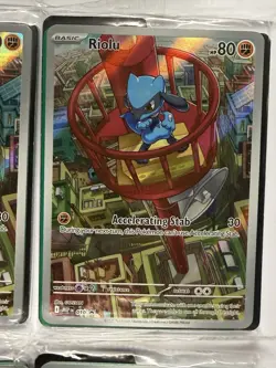 x4 Sealed Pokemon Mega Evolution Riolu Promo Cards - Image 3
