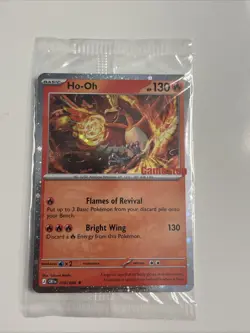 Ho-Oh GameStop Stamped PROMO SEALED Pokemon Card TCG trading card - Image 1