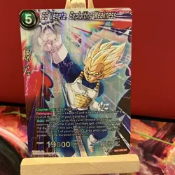 SS Vegeta Exploiting Weakness Alternate Art Foil Dragon Ball Super Card Game NM - Image 1