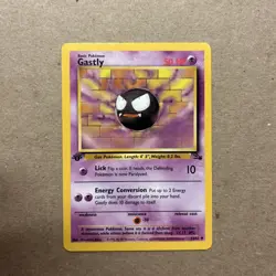 Gastly 1st Edition 33/62 LP Fossil Uncommon Pokemon TCG NM Card - Image 2