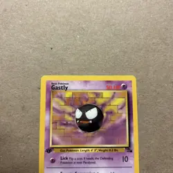 Gastly 1st Edition 33/62 LP Fossil Uncommon Pokemon TCG NM Card - Image 3