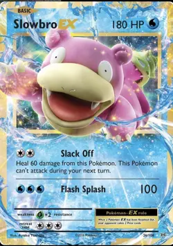 Pokemon Slowbro EX 26/108 Evolutions Ultra Rare Holo 180 HP Card - Image 1