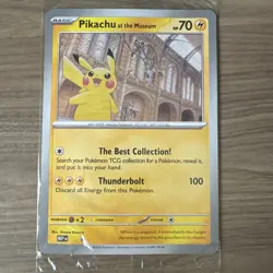 Pokemon TCG Pikachu At The Museum Jumbo Promo Card 2026 - Sealed - New - Image 1