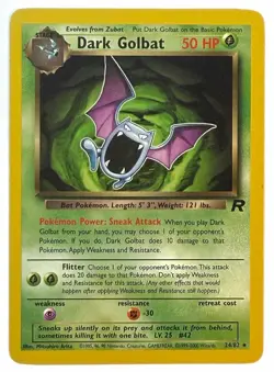 Dark Golbat - 24/82 - WOTC Team Rocket Rare Pokemon Card - NM - Image 1