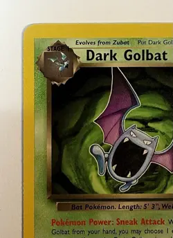 Dark Golbat - 24/82 - WOTC Team Rocket Rare Pokemon Card - NM - Image 3