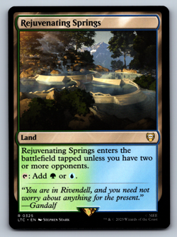 Rejuvenating Springs Land - Lord of the Rings Commander - MTG - Image 1