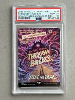 Through the Breach #487 FOIL Mythic Showcase Poster MTG Innistrad INR ~ PSA 10 ~ - Image 1