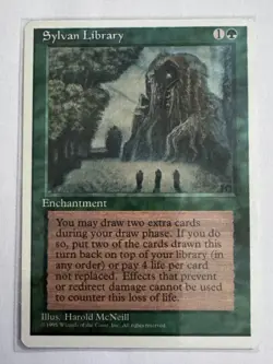 MTG - Sylvan Library - 4th Edition 1995 - LP/NM - Image 1
