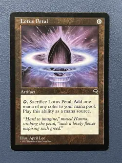 MTG Lotus Petal 294 - Artifact - Tempest (1997) - LP - Image 1