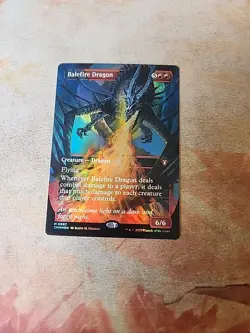 Balefire Dragon Borderless FOIL Commander Masters MTG NM - Image 1