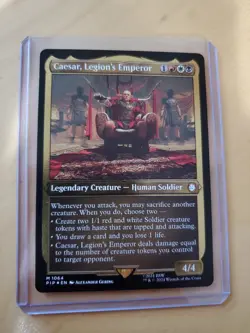 Fallout Caesar Legions Emperor Display Commander Thick Stock Beyond Magic MTG - Image 1