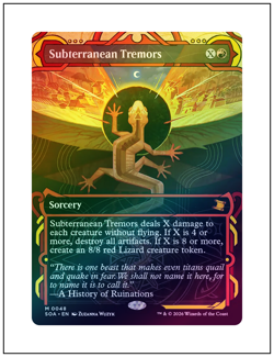 Subterranean Tremors Foil, Mystical Archive, Secrets of Strixhaven, Magic MTG NM - Image 1