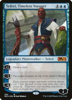 Teferi, Timeless Voyager [Core Set 2021] Moderately Played Foil - Image 1