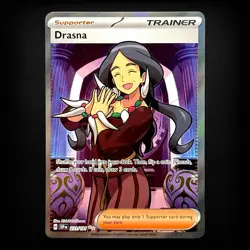 Drasna 231/191 Surging Sparks Ultra Rare Full Art Supporter Pokemon TCG NM - Image 1