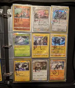 Pokemon Cards Binder Lot Trading Cards Kids Games Anime Japanese Cartoon Playing - Image 1