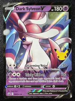 Pokemon Dark Sylveon V Sword & Shield Promo Full Art Holo SWSH134 - Image 1