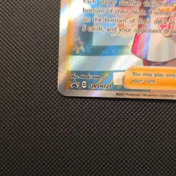 Pokemon Marnie Full Art Trainer Supporter Promo Holo SWSH121 Sword & Shield 2021 - Image 5