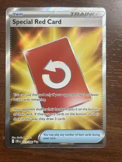 Full Art Special Red Card English Pokemon 113/086 - Image 1