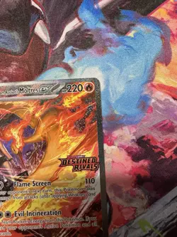 Pokemon Team Rocket's Moltres ex SIR Destined Rivals Stamped UPC Promo 229/182 - Image 4