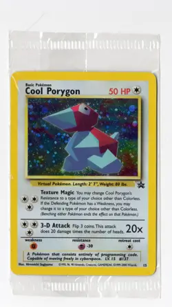 Pokemon Cool Porygon Promo Sealed Black Star Promo 15/53 NM WOTC Vintage - Image 1