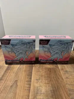 LOT OF 2 Chaos Rising Pokemon Center ETB Elite Trainer Box IN HAND - Image 1