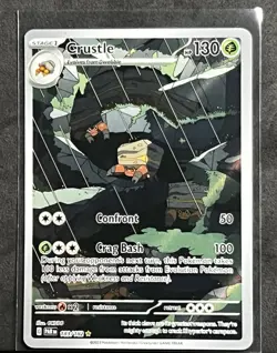 Pokemon Crustle 183/182 Paradox Rift Illustration Rare Holo NM - Image 1
