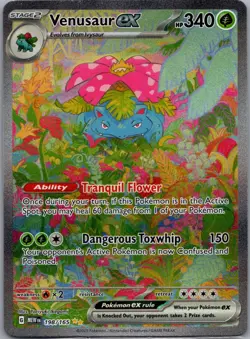 Venusaur ex 198/165 Special Illustration Rare 151 Pokemon Lightly Played MEWEN - Image 1