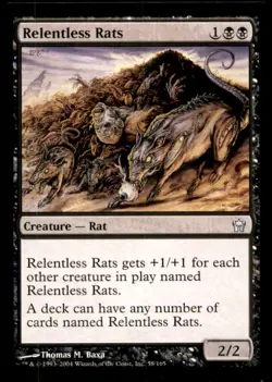 MTG Relentless Rats LP Light Play Fifth Dawn [2958] - Image 1
