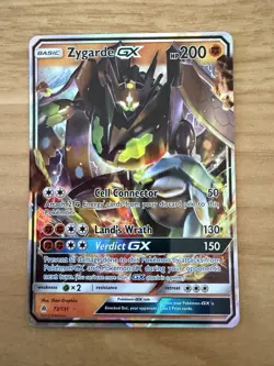 Pokemon Zygarde GX Forbidden Light 73/131 Ultra Rare Sun & Moon Near Mint NM - Image 1