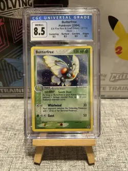 Pokemon CGC 8.5 Butterfree EX Fire Red & Leaf Green 2/112 Reverse Rare Holo 2004 - Image 1